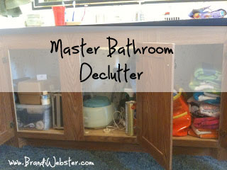 Master Bathroom Decluttter
