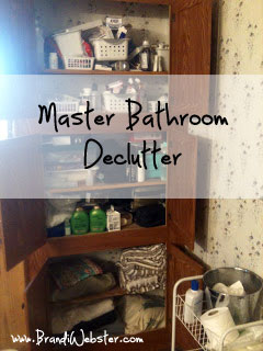 Master Bathroom Declutter